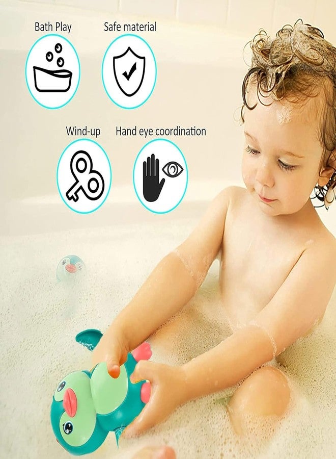 TECH LOGO ELECTRONICS Plastic Floating Penguin/Boat/Turtle Bathtub Toy for Kids, Cute Bathing Toys for Toddlers, Swimming Water Toys, Floating Poo Toys, Age 0-3 Years (Multi) (Penguin, Pack 2) - Image 4